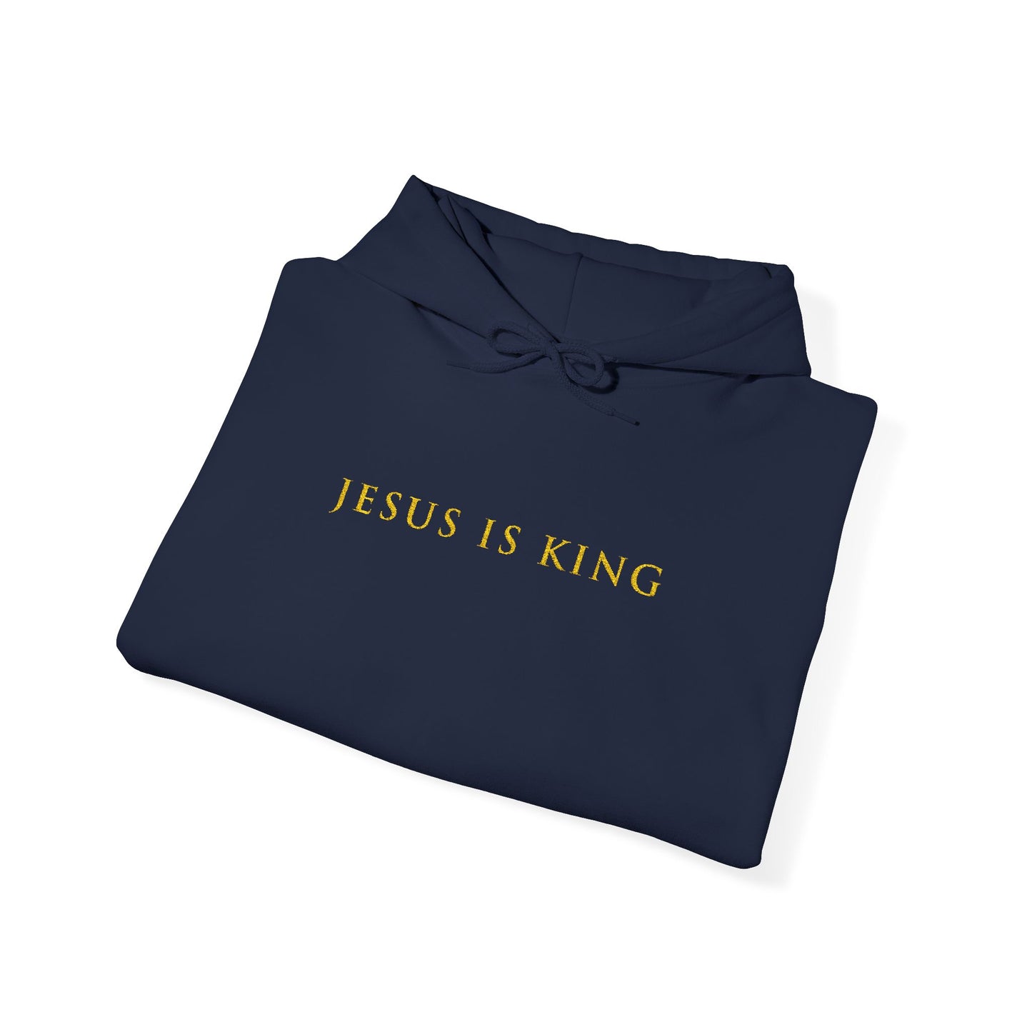 Jesus Is King Embroidered Hoodie