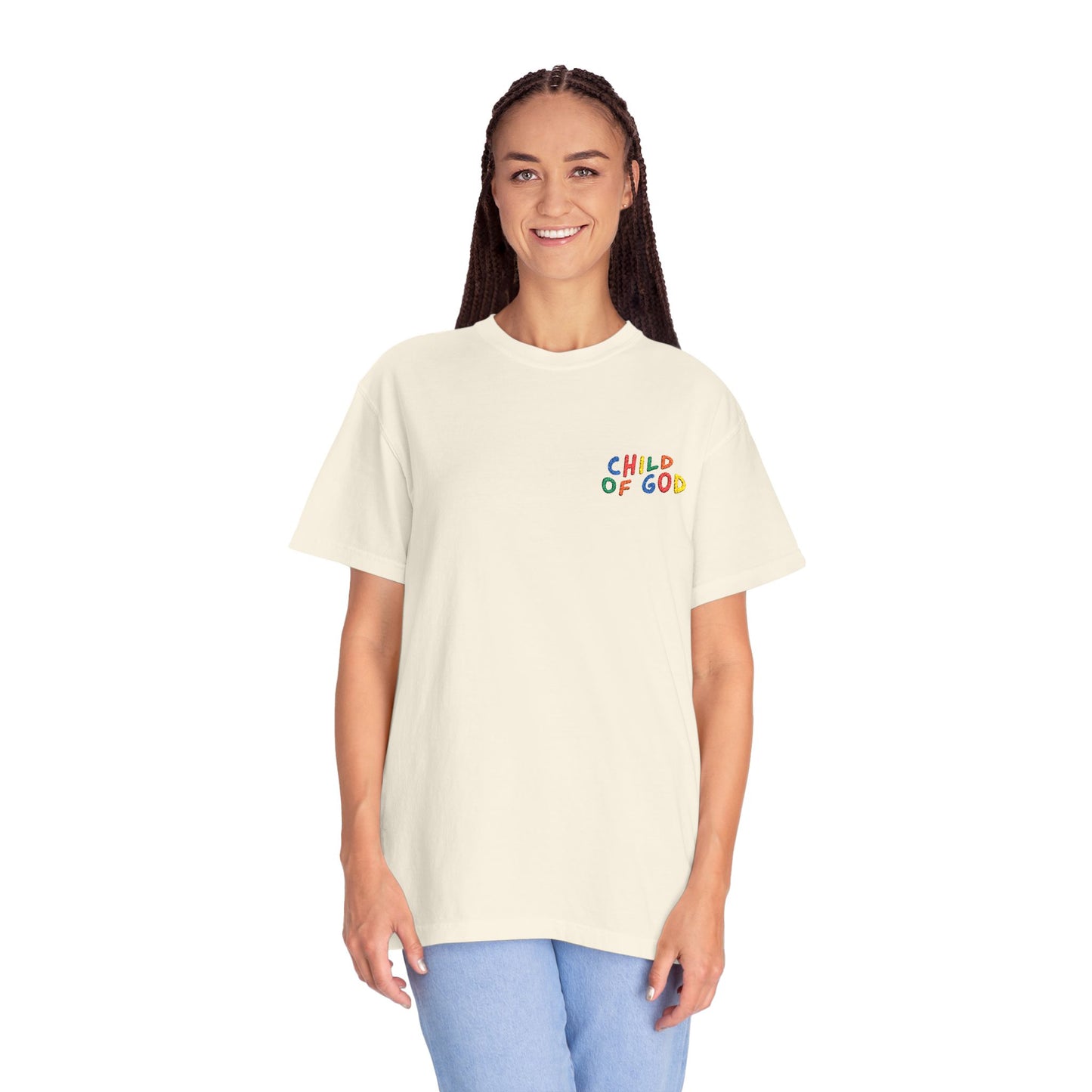 Child of God Embroidered Dyed T-shirt