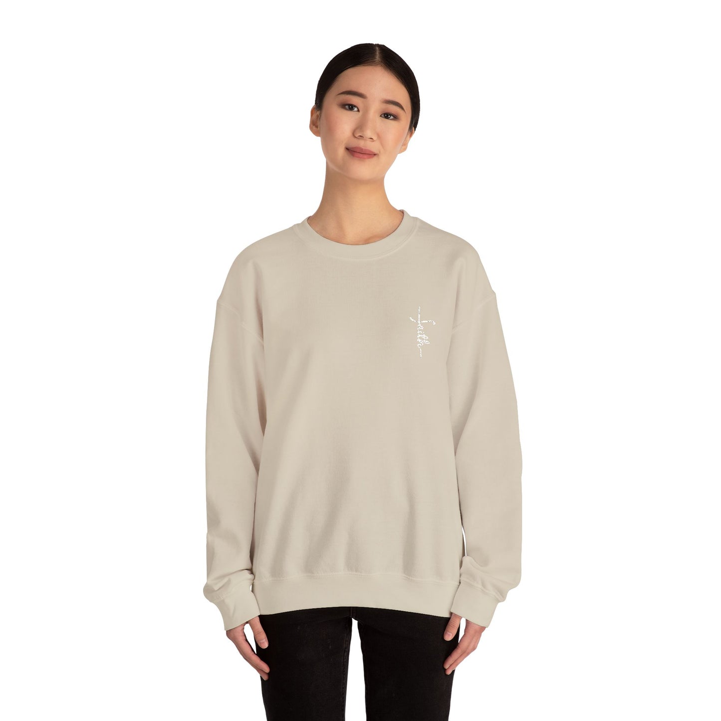 Faith Embroidered Crewneck Sweatshirt