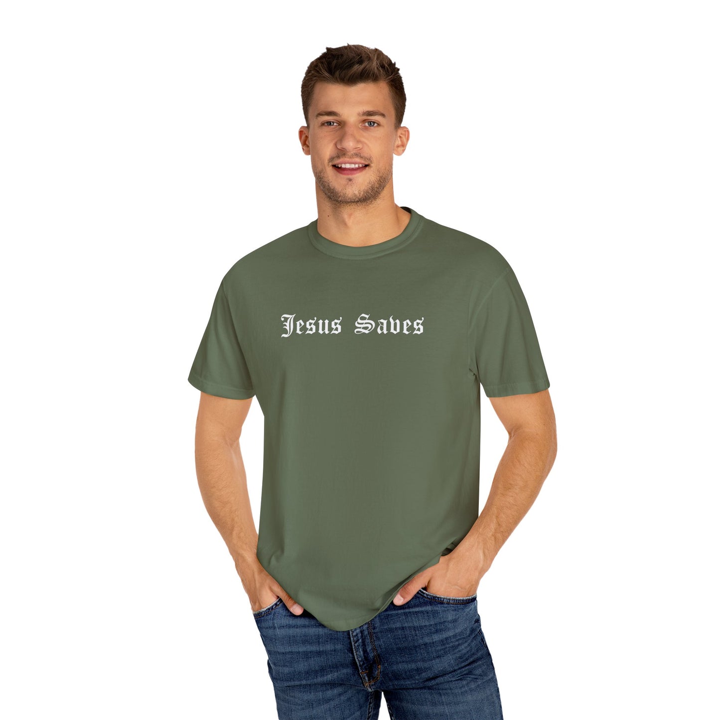 Jesus Saves Dyed T-Shirt
