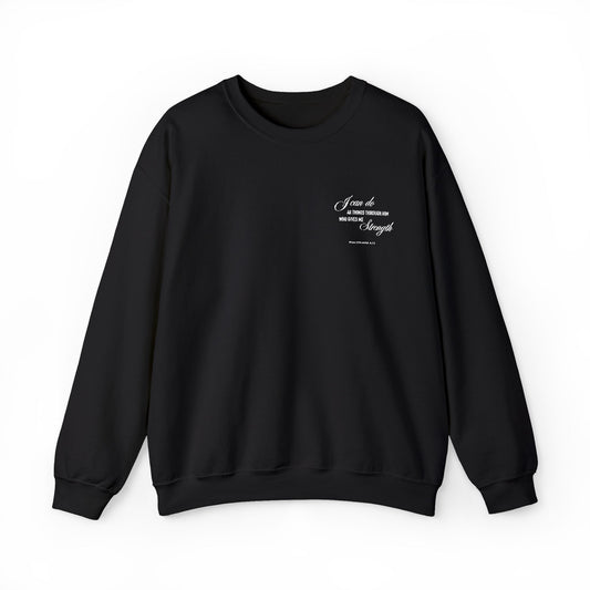 Philippians 4:13 Embroidered Crewneck Sweatshirt