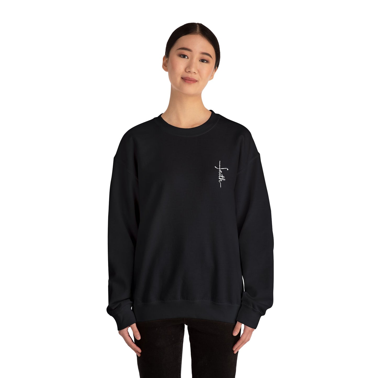 Faith Embroidered Crewneck Sweatshirt